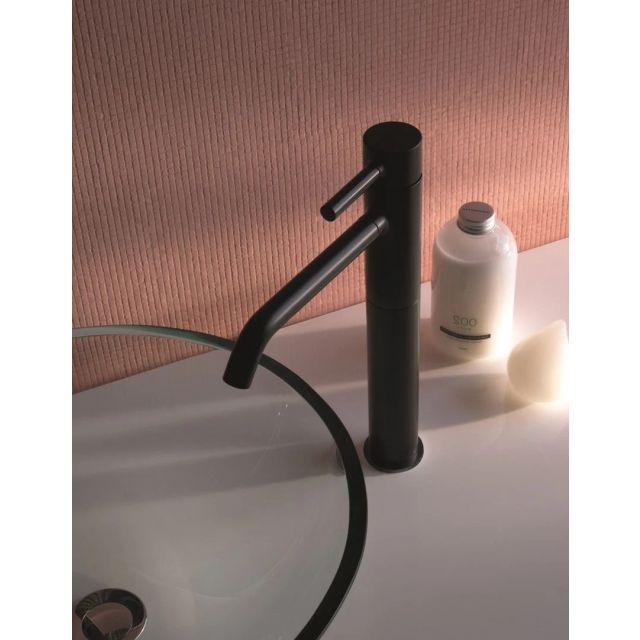 Zucchetti Pan Mitigeur monocommande de lavabo ZP6218-Zucchetti Noir Mat gaufré